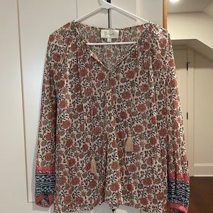 Cleobella size small peasant style blouse